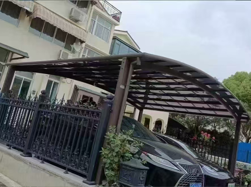 铝合金车棚案例